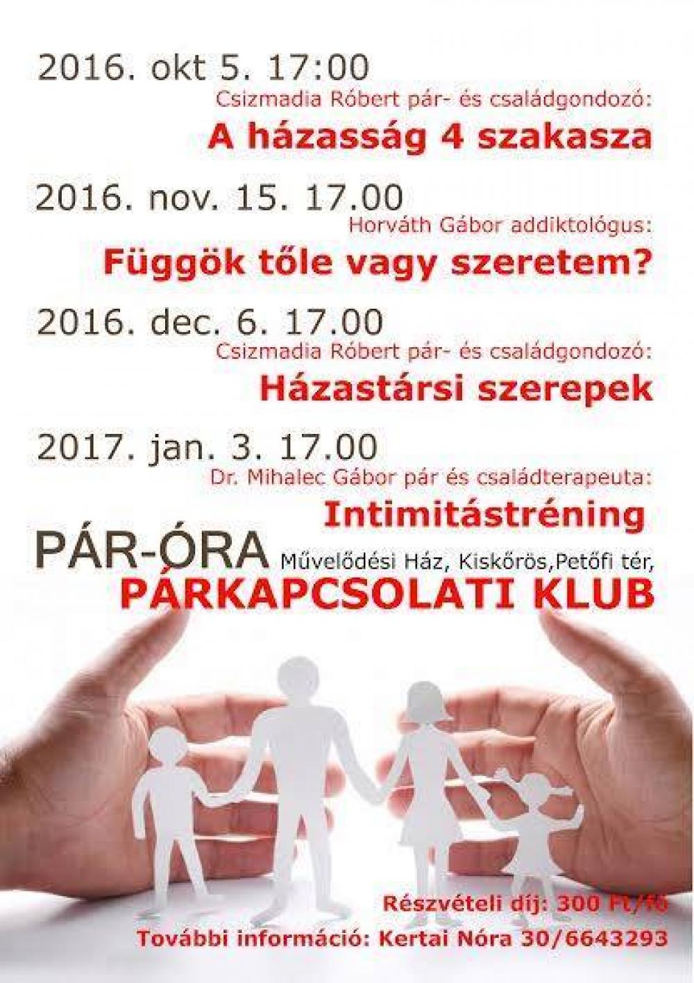 PÁR-ÓRA Párkapcsolati Klub