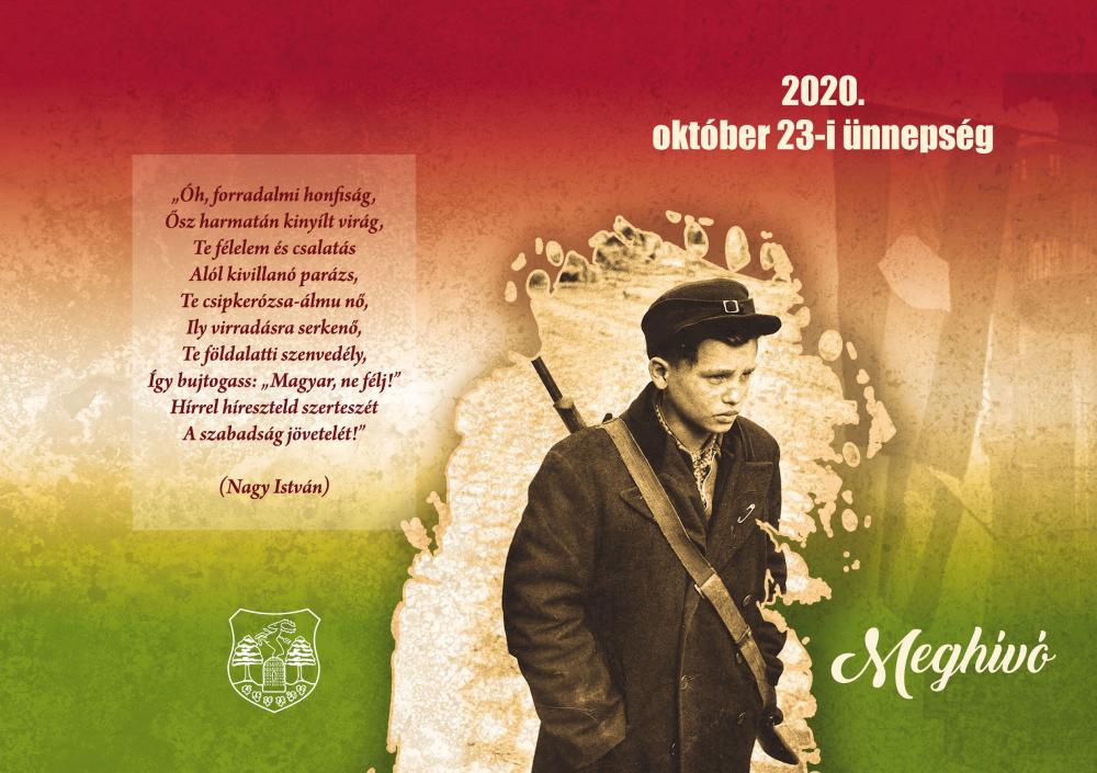 2020. október 23-i ünnepség