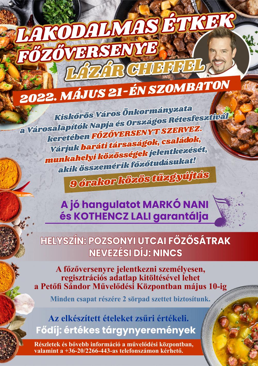 Lakodalmas étkek főzőversenye Kiskőrösön