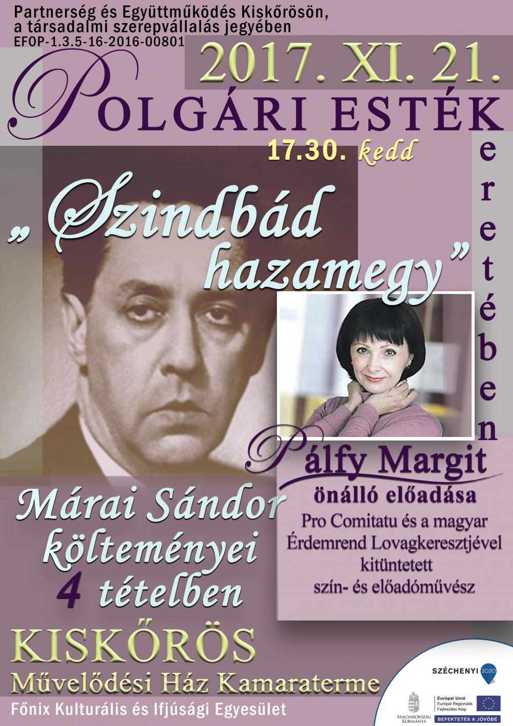 Szindbád hazamegy - Pálfy Margit előadása